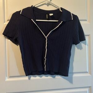 Polo sweater cropped